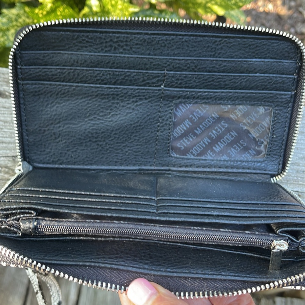 Steve Madden Python Print Zip Around Wallet - image 5